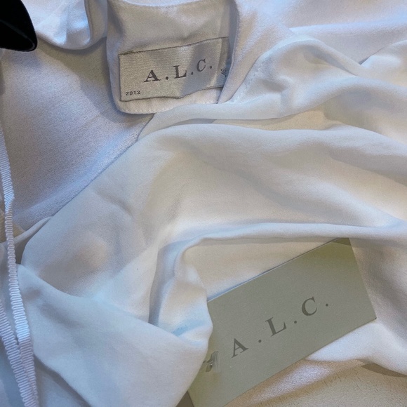 NWT A.L.C White Halter Tank Top Sz M - Picture 7 of 8